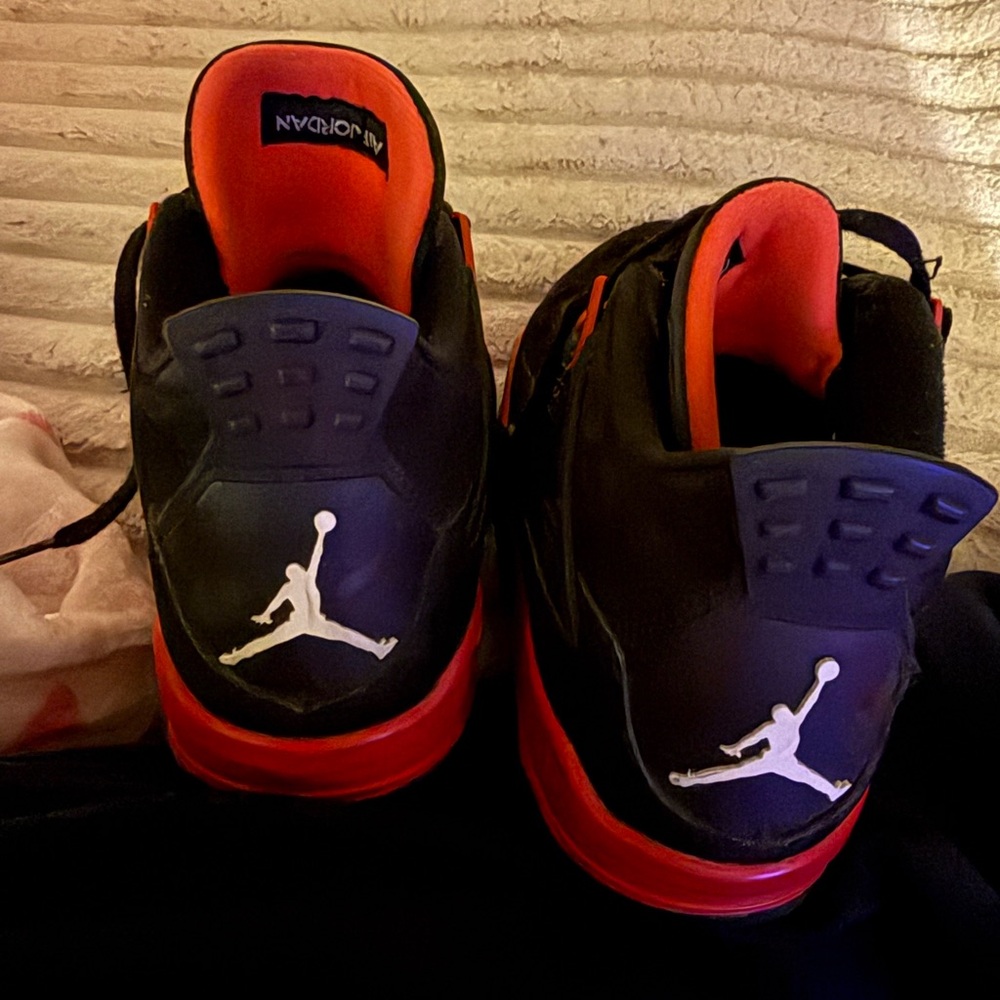 Jordan Black and Red Sneakers